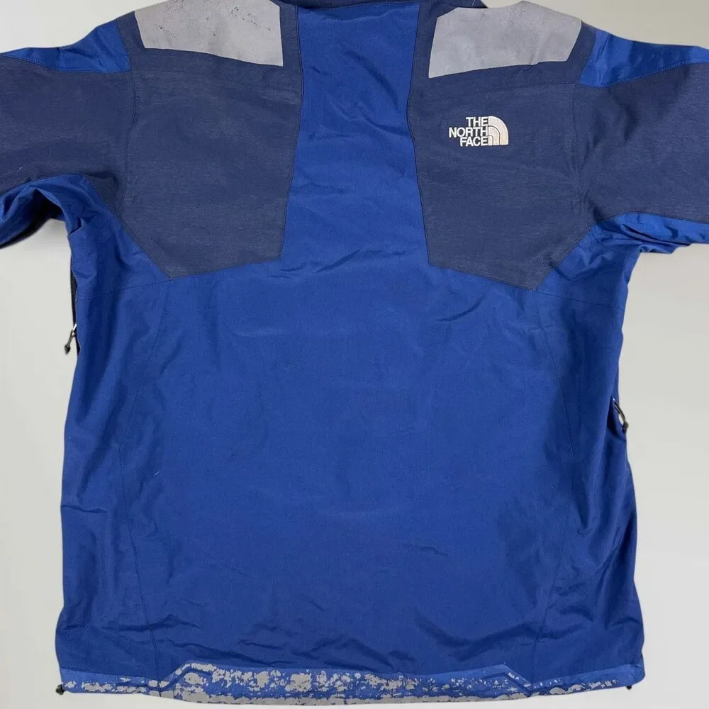 Vintage North Face Mens Summit Series Gore-Tex Jacket Blue Hooded Shell Size Lrg